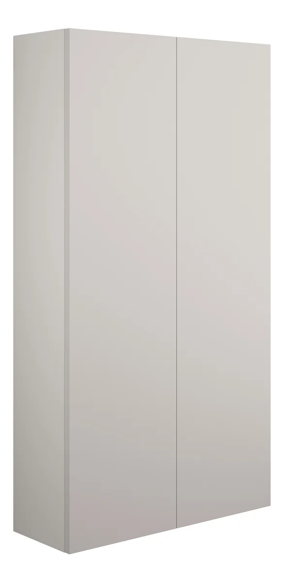 Novello Halvra 600mm Slim 2 Door Storage Unit - Matt Dove Grey (Grey Cab)