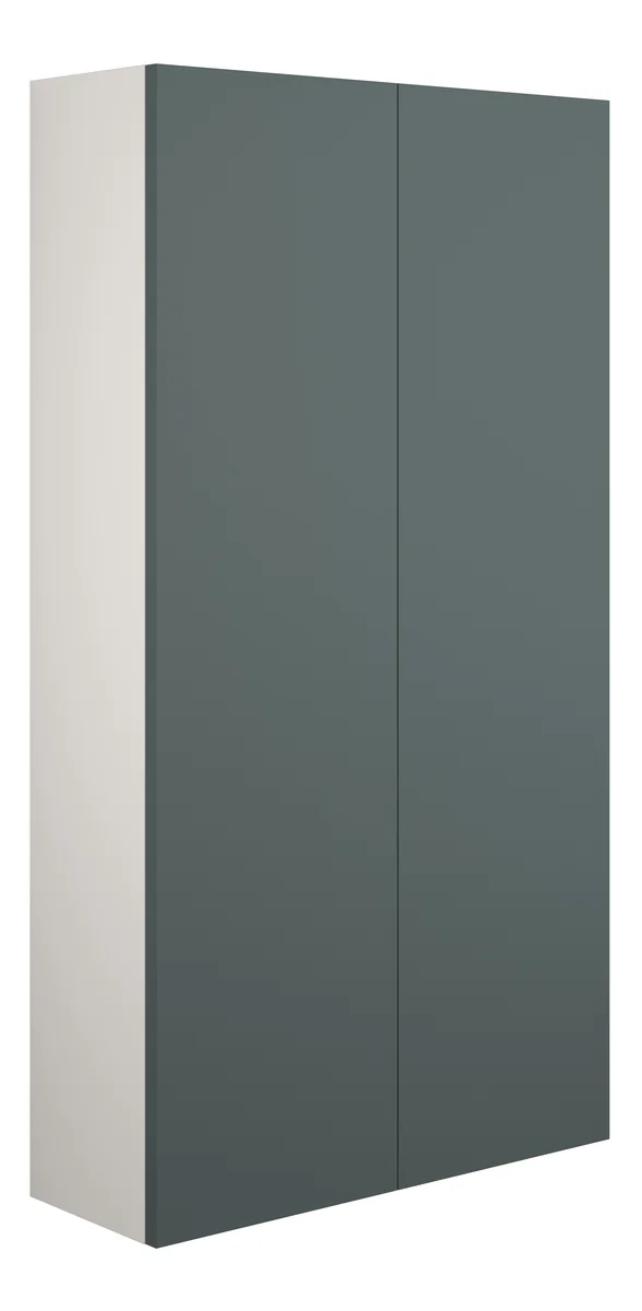 Novello Halvra 600mm Slim 2 Door Storage Unit - Matt Green (Grey Cab)