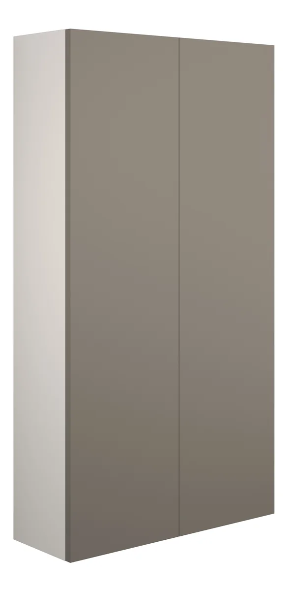 Novello Halvra 600mm Slim 2 Door Storage Unit - Matt Stone (Grey Cab)