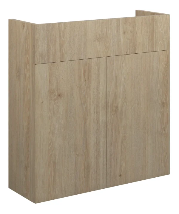 Novello Halvra 600mm Slim Basin Unit - Havana Oak (Oak Cab)
