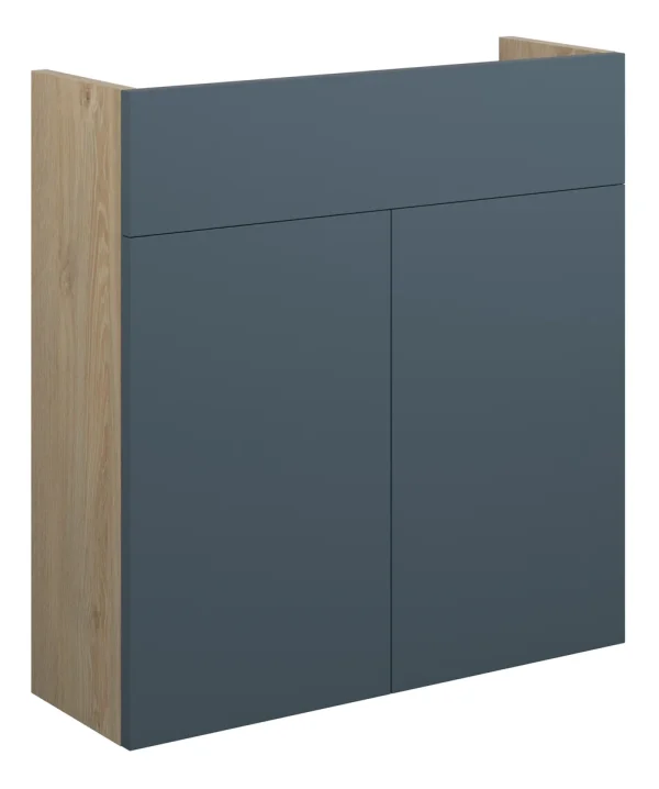 Novello Halvra 600mm Slim Basin Unit - Matt Arley Blue (Oak Cab)