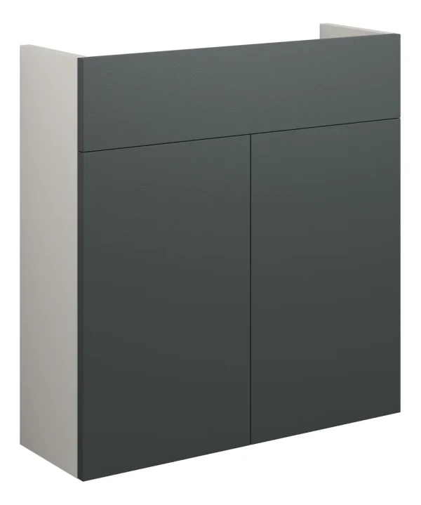 Novello Halvra 600mm Slim Basin Unit - Matt Graphite Grey (Grey Cab)