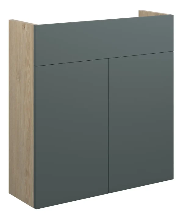 Novello Halvra 600mm Slim Basin Unit - Matt Green (Oak Cab)