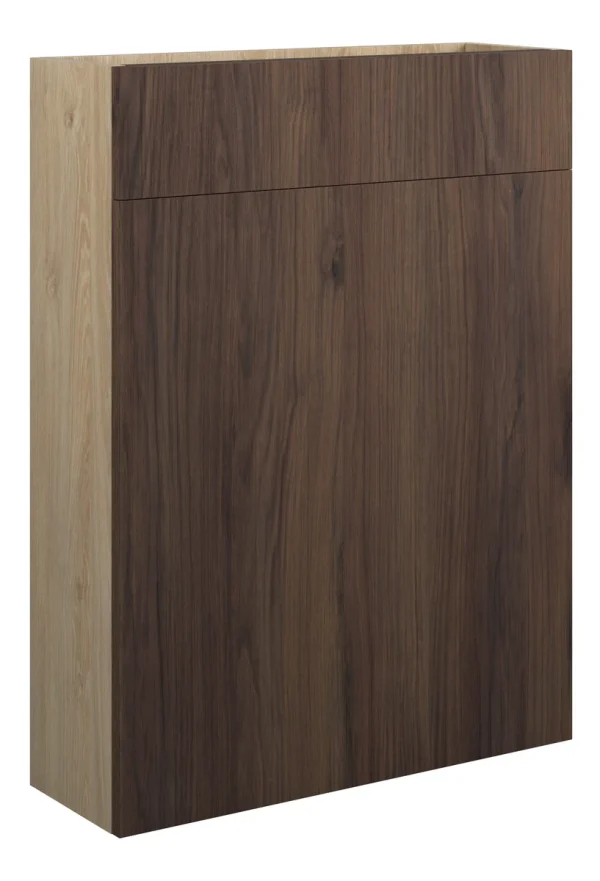 Novello Halvra 600mm Slim Wc Unit - Warm Walnut (Oak Cab)