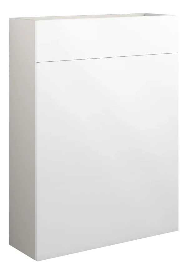 Novello Halvra 600mm Slim Wc Unit - White Gloss (Grey Cab)