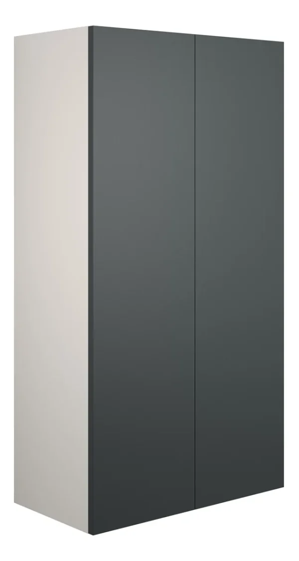 Novello Halvra 600mm Standard 2 Door Storage Unit - Matt Graphite Grey (Grey Cab)