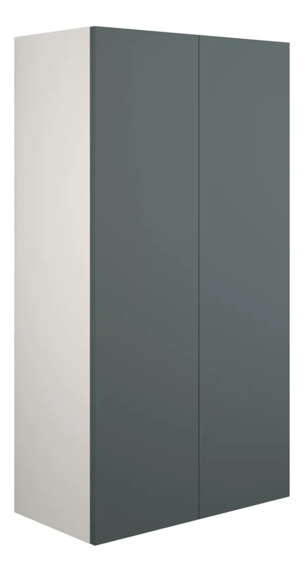 Novello Halvra 600mm Standard 2 Door Storage Unit - Matt Green (Grey Cab)