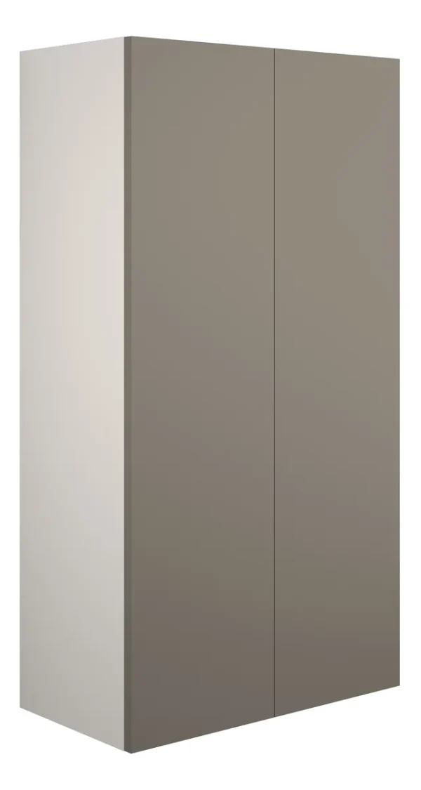 Novello Halvra 600mm Standard 2 Door Storage Unit - Matt Stone (Grey Cab)