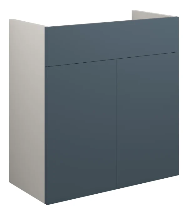 Novello Halvra 600mm Standard Basin Unit - Matt Arley Blue (Grey Cab)