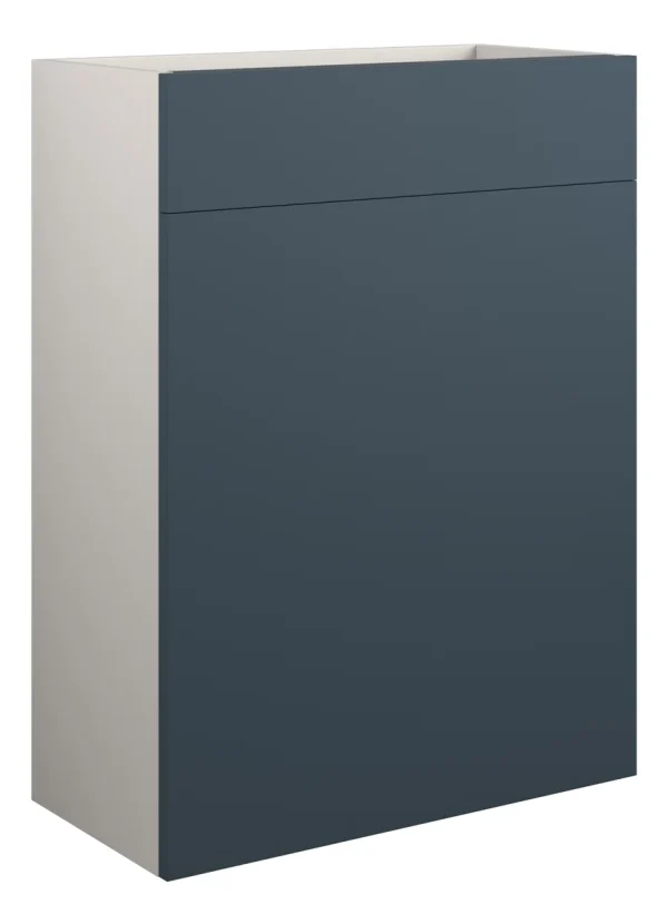 Novello Halvra 600mm Standard Wc Unit - Matt Arley Blue (Grey Cab)