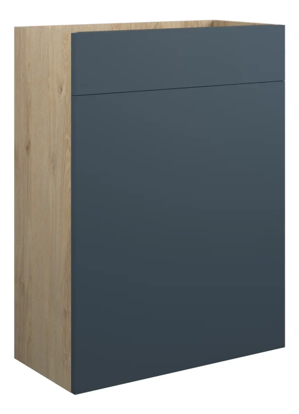 Novello Halvra 600mm Standard Wc Unit - Matt Arley Blue (Oak Cab)