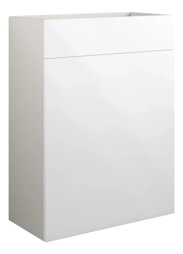 Novello Halvra 600mm Standard Wc Unit - White Gloss (Grey Cab)
