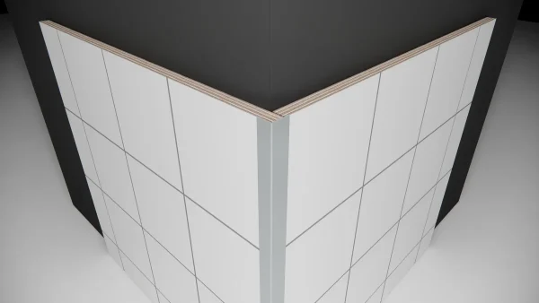 Fibo Aluminium Small L-Shaped Profile 2.4m