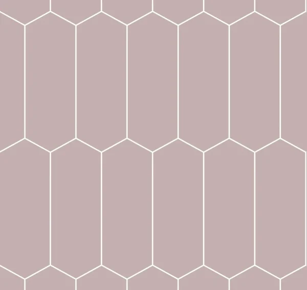 Fibo Urban - Dusky Pink (Elongated Hexagonal) - Single