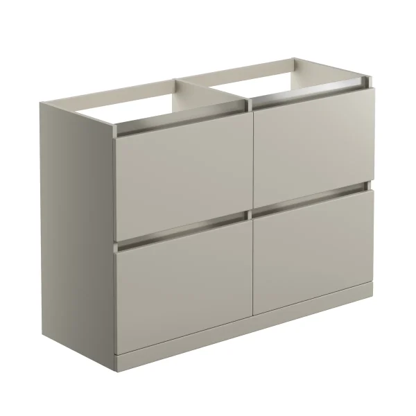 Novello Lexira 1200mm Floor Standing Basin Unit Run (No Top) - Matt Latte