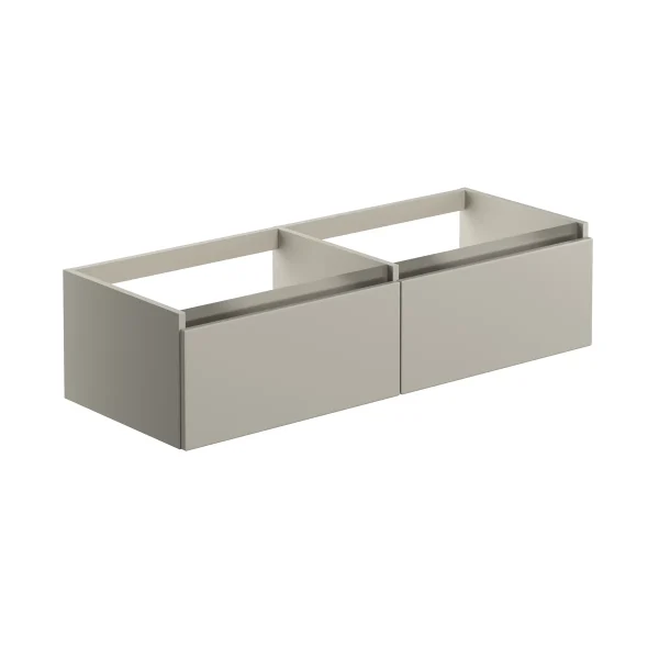 Novello Lexira 1200mm Wall Hung Basin Unit Run (No Top) - Matt Latte