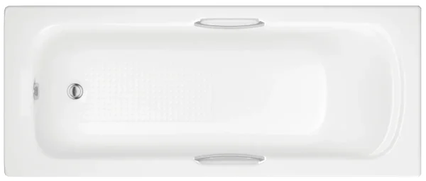 Novello Calvex Gripped 1600 x 700 x 550mm 0TH Bath W/Legs