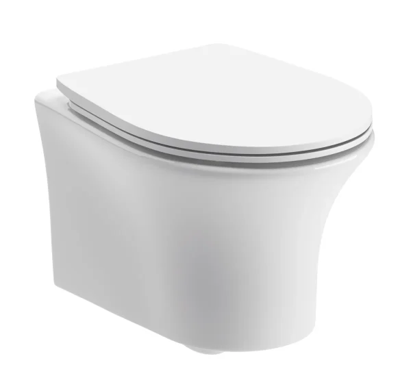 Novello Melvra Rimless Wall Hung Wc & Soft Close Seat