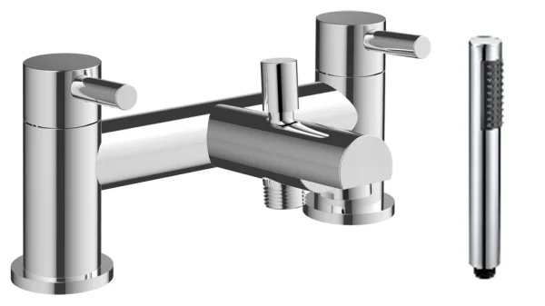 Novello Novira Bath/Shower Mixer & Bracket - Chrome