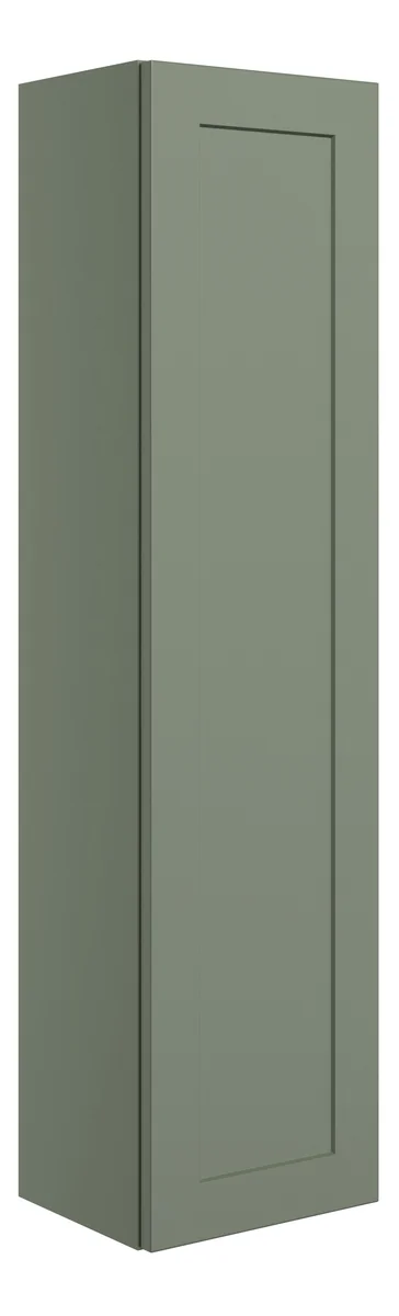 Novello Olvexa 300mm Wall Hung 1 Door Tall Unit - Matt Reed Green
