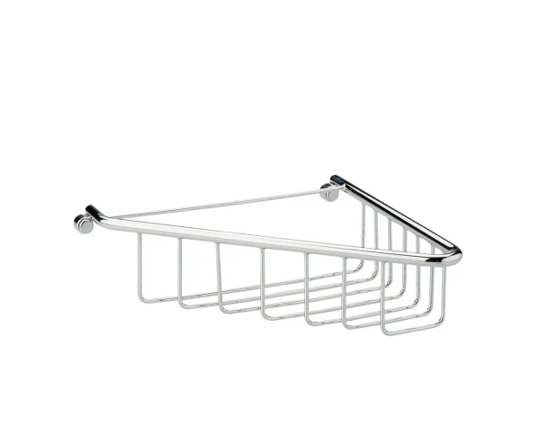 Novello Quelix 1-Tier Corner Shower Caddy - Chrome
