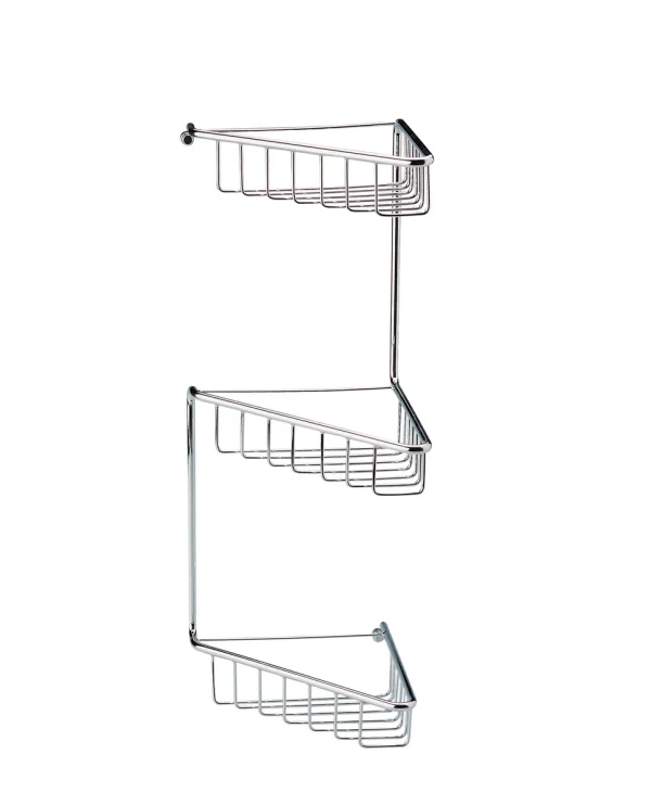 Novello Quelix 3-Tier Corner Shower Caddy - Chrome