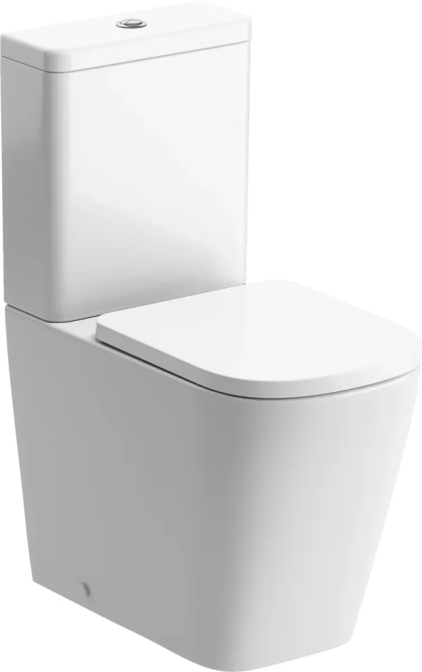 Novello Revora Rimless Close Coupled Fully Shrouded Short Projection Wc & Soft Close Seat
