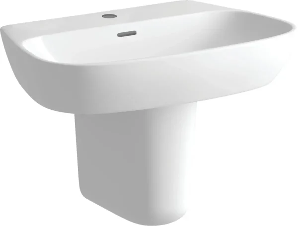 Novello Serixa 600 x 400mm 1TH Basin & Semi Pedestal
