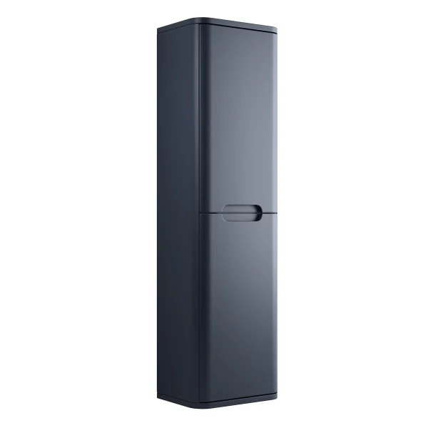 Novello Talvex 350mm 2 Door Wall Hung Tall Unit - Matt Indigo