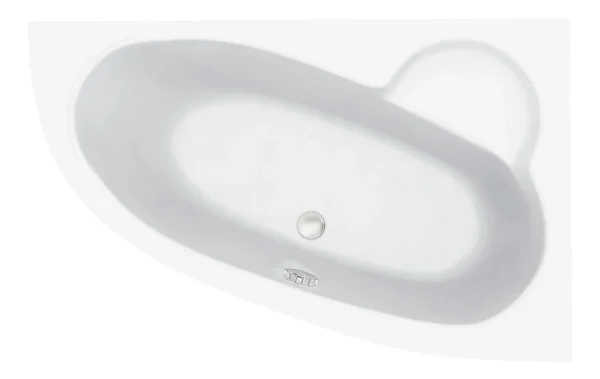 Novello Valixa 1500 x 950 x 600mm 0TH Offset Corner Bath W/Legs (Rh)