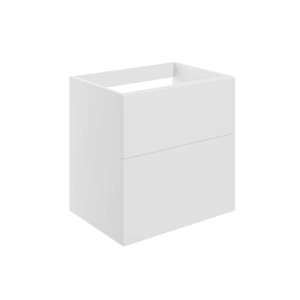 Novello Xalvex 590mm Wall Hung 2 Drawer Basin Unit (No Top) - Matt White