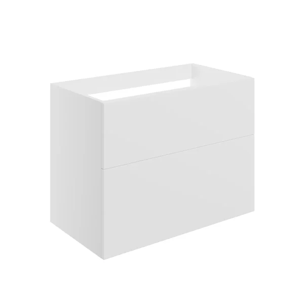 Novello Xalvex 790mm Wall Hung 2 Drawer Basin Unit (No Top) - Matt White