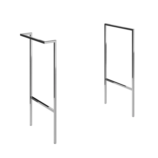 Novello Xalvex Optional Frame With Integrated Towel Rail - Chrome