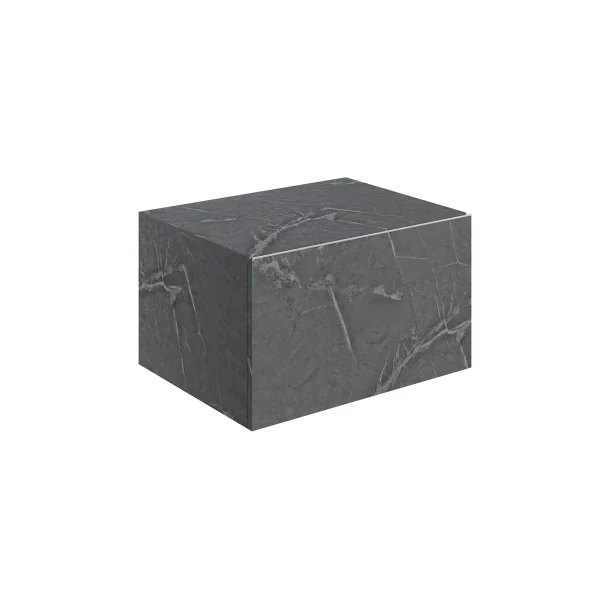 Novello Yavira 600mm Wall Hung Storage Drawer - Grey Marble