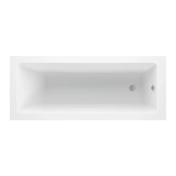 Novello Yelvex Square Single End 1600 x 700 x 550mm 0TH Bath W/Legs