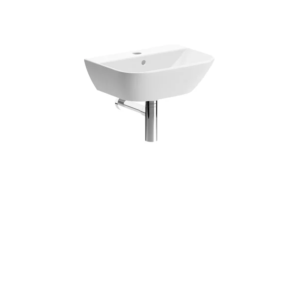 Novello Zelvex 450 x 320mm 1TH Cloakroom Basin & Chrome Bottle Trap
