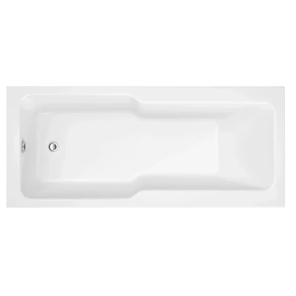 Novello Aurixa Straight 1700 x 750 x 550mm 0TH "C" Shower Bath W/Legs