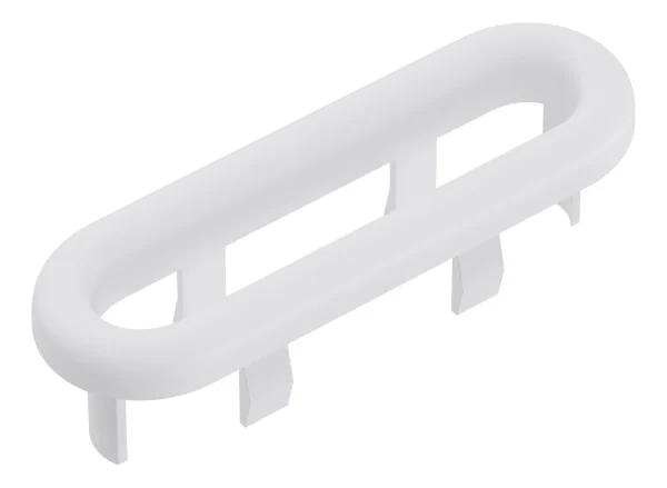 Novello Oval Overflow Ring - White