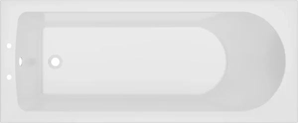 Novello Cenvra D Shape Single End Supercast 1700 x 700 x 550mm 2TH Bath W/Legs