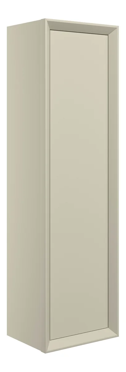 Novello Clarix 345mm Wall Hung 1 Door Tall Unit - Matt Cotton