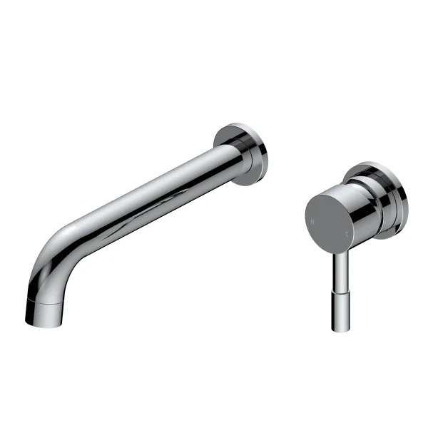 Novello Dovira 220mm Wall Mounted Basin Mixer - Chrome