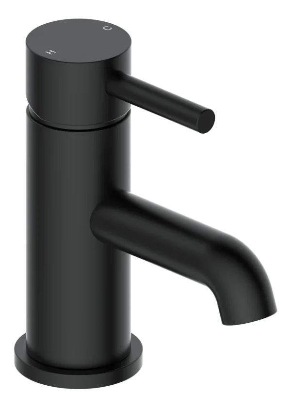 Novello Dovira Basin Mixer & Waste - Matt Black