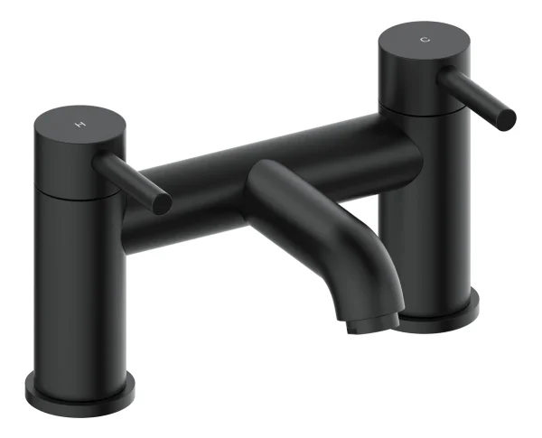 Novello Dovira Bath Filler - Matt Black