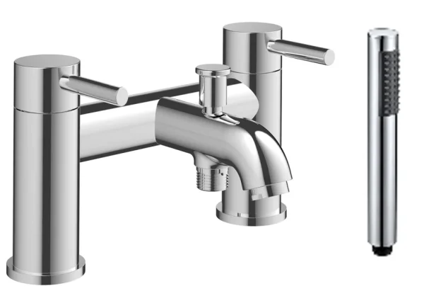 Novello Dovira Bath/Shower Mixer & Bracket - Chrome