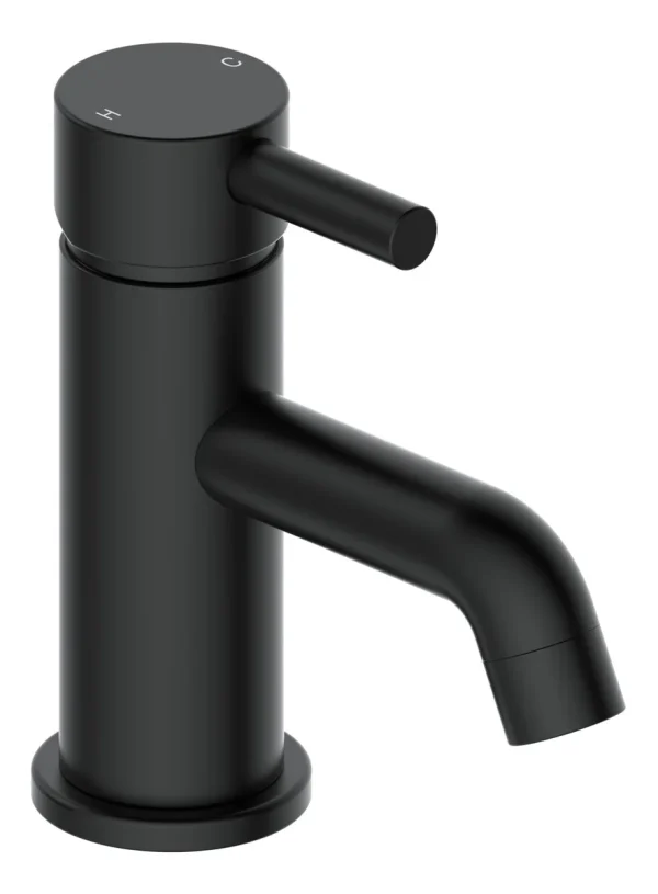 Novello Dovira Cloakroom Basin Mixer & Waste - Matt Black
