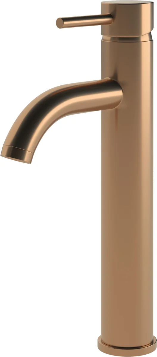 Novello Dovira Tall Basin Mixer - Brushed Bronze