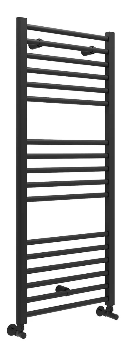Novello Fenvra Straight 30mm Ladder Radiator (500 x 1200 x 30mm) - Matt Black
