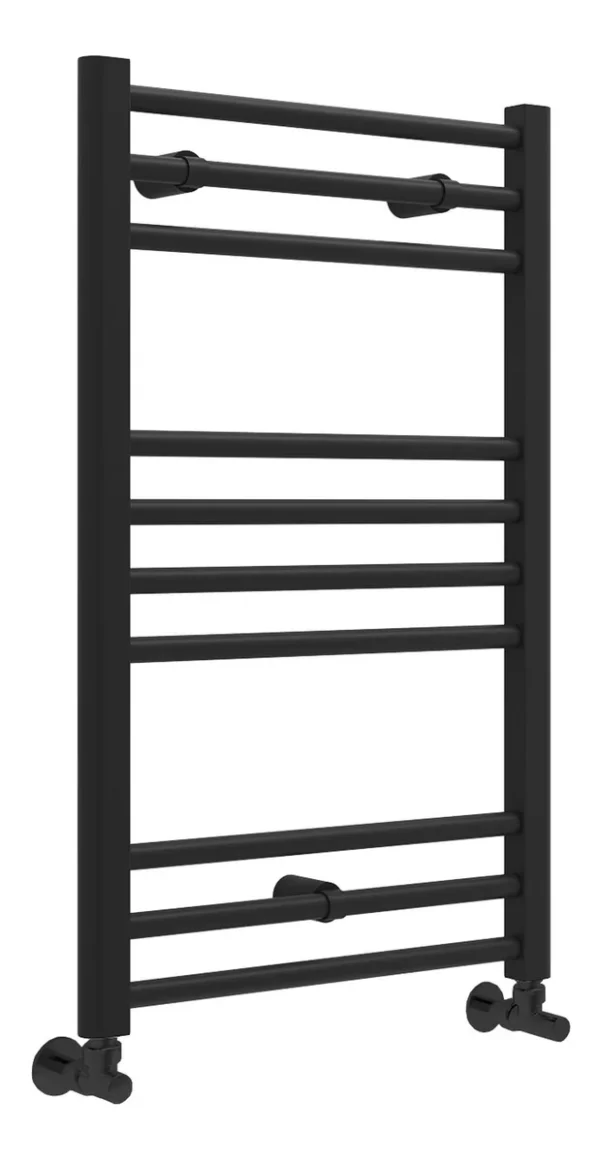 Novello Fenvra Straight 30mm Ladder Radiator (500 x 800 x 30mm) - Matt Black