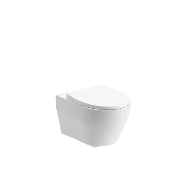 Novello Ilyra Rimless Wall Hung Wc & Soft Close Seat
