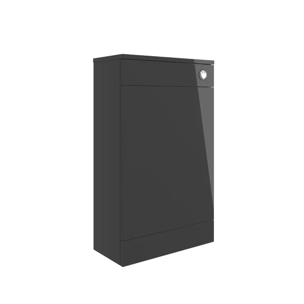 Novello Nolvra 500mm Floor Standing Wc Unit - Anthracite Gloss